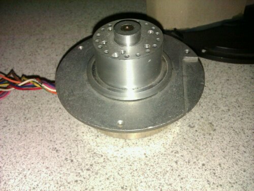 a bearing from a stepper motor to the vawt